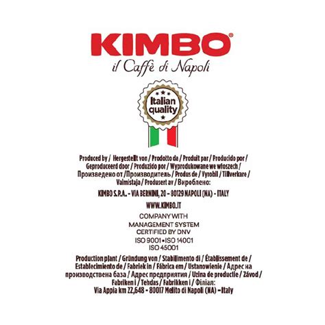 Kimbo Espresso Napoli Café en grains 250 g