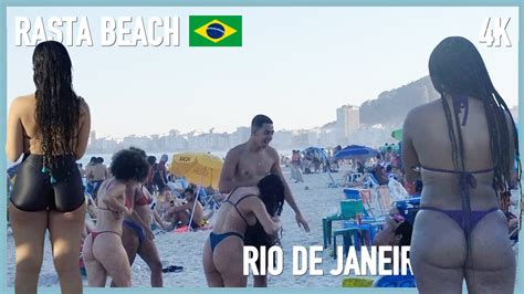 K Rasta Beach To Leme Beach Walk Rio De Janeiro Brazil Youtube