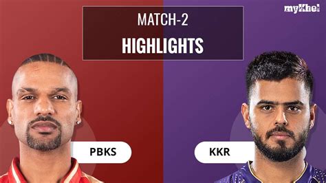 PBKS vs KKR Highlights Match 2 – IPL 2023 Season 16 - myKhel