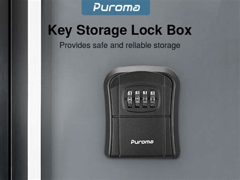 Mua Puroma Key Lock Box Portable Combination Lockbox Wall Mounted Key