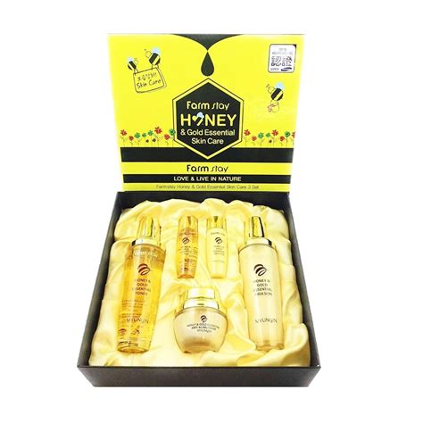 Набор для лица FarmStay Honey&Gold Essential Skin Care (тонер, 130 мл ...