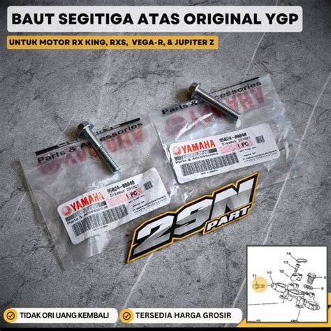 Baud Baut Bold Flange Segitiga Atas Rx King Rxk Original