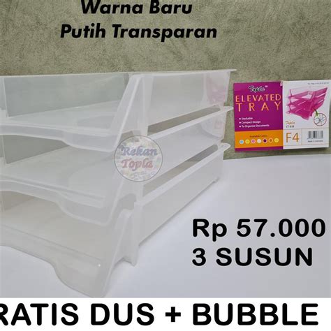 Jual 3 SUSUN Tempat File Dokumen Rak Susun Dokumen Plastik