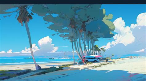 Beach Yami Yami Environment Concept Art Environmental Art Beach Art