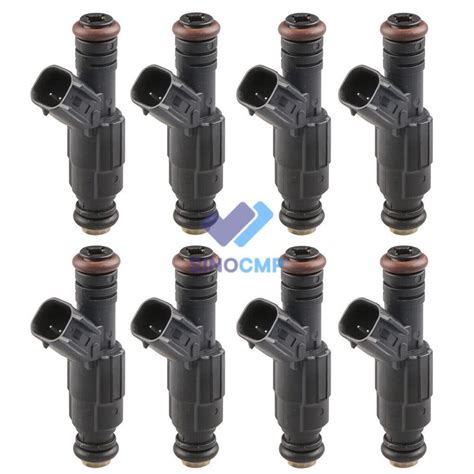 Set Of 8 OEM Fuel Injectors For 2002 2003 Dodge Ram 1500 4 7L V8