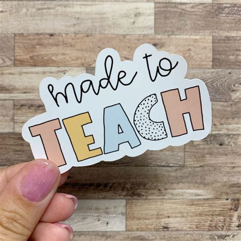 Teacher Heart Decal Love Teaching Sticker Teach Love Inspire Teaching ...