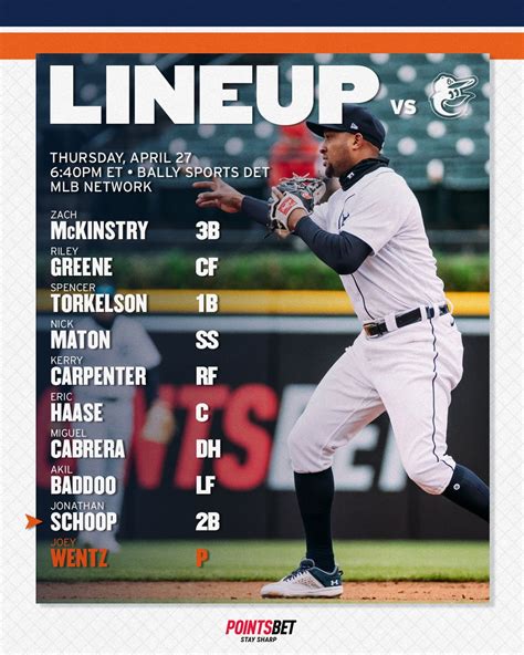 Ricci Rodriguez On Twitter Rt Tigers Updated Lineup