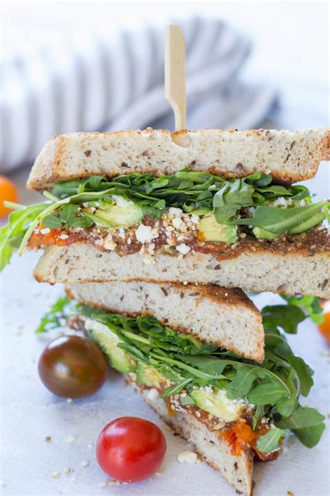 Messy Tomato Jam Sandwich with Avocado and Arugula | Crumb Top Baking