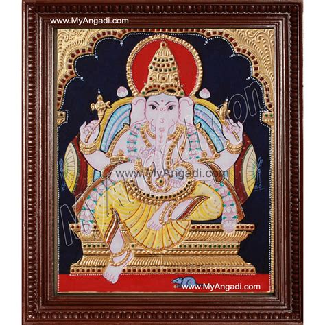 Ganesha Tanjore Painting Ganesha Tanjore Painting