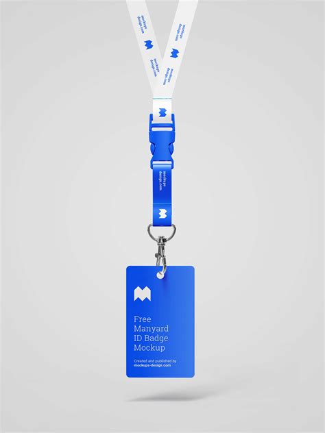 Free Lanyard ID Badge Mockup (PSD)