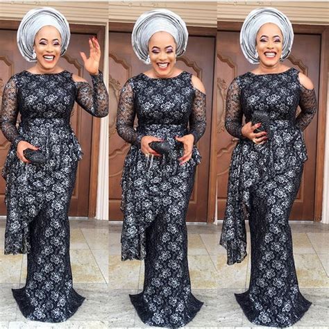 Stylish Lace Aso Ebi Long Gowns For Lovely Wedding Guests Dezango Lace Gown Styles Aso Ebi