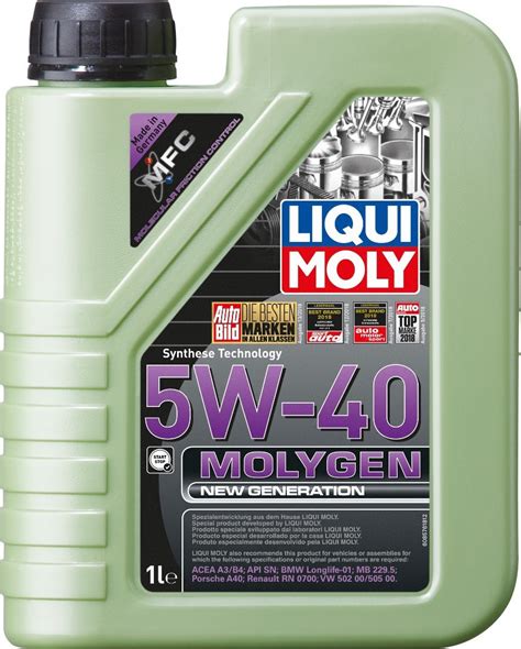 Liqui Moly Molygen New Generation Λάδι Αυτοκινήτου 5w 40 1lt 8576