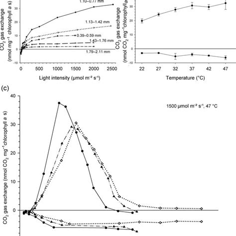 Response Of Net Photosynthesis And Dark Respiration To Water Content