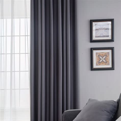 Grey Blackout Curtains Blackout Curtains for Living Room and - Etsy