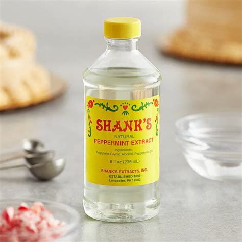 Shank S 8 Fl Oz Pure Peppermint Extract