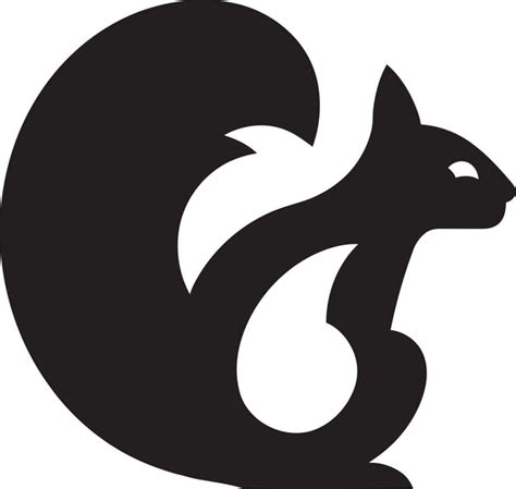 Premium Ai Image Midnight Delight Logo Sleek Squirrel Black Vector Icon