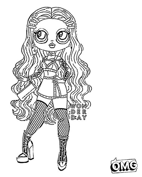 Lol Omg Doll Coloring Pages Printable