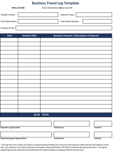 5 Free Travel Log Templates For Record Keeping