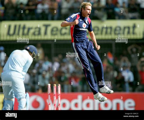 Stuart Broad And England Team India Versus England Cricket Series 2008