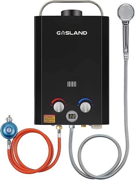 GASLAND BE158B Chauffe eau à Gaz 6L 50mbar Système de Douche Chaude