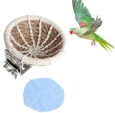 Rope Bird Breeding Nest Bed，bird Nest Handmade Cotton Rope Parakeet Breeding Nest For Budgie