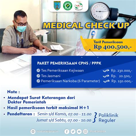 MEDICAL CHECK UP UNTUK PERSYARATAN CPNS PPPK DI RSUD KOTA SALATIGA