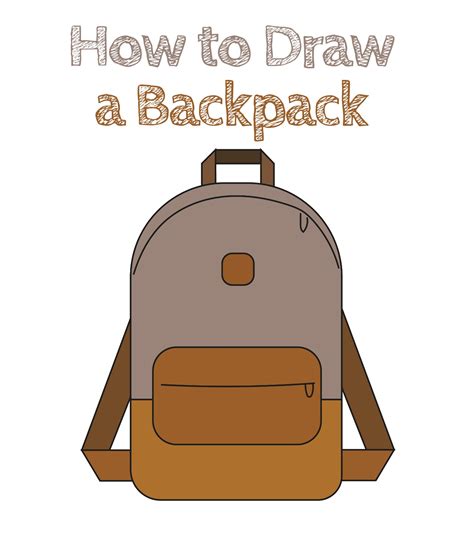 Open Backpack Drawing Easy at Katherine Murray blog