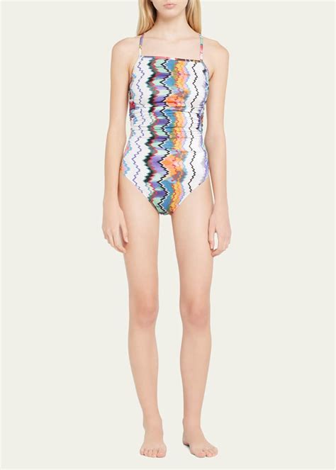 Missoni Printed One Piece Swimsuit Bergdorf Goodman