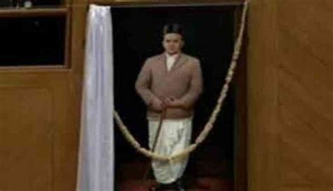 V D Savarkar's portrait unveiled in Karnataka Assembly hall, Opposition ...