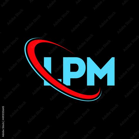 LPM logo. LPM letter. LPM letter logo design. Initials LPM logo linked with circle and uppercase ...