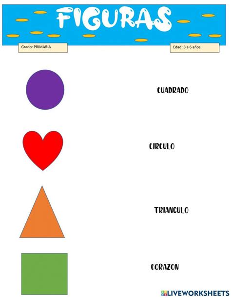 Las Figuras Geometricas Interactive Exercise For Primaria Live Worksheets