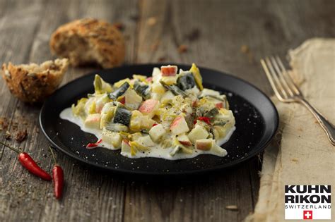 Pikanter Lauchsalat Mit Apfel Und Ananas KochForm