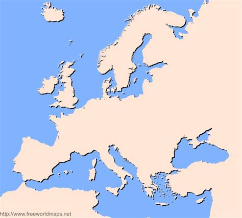 Physical Map Of Europe Blank Best Map Collection Images