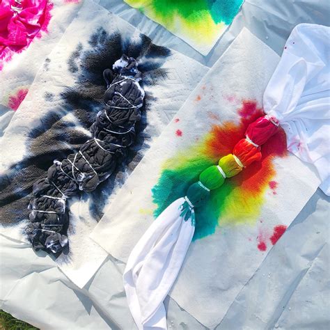 How To Tie Dye Scrunch Rainbow Arch Pattern The Neon Tea Party The