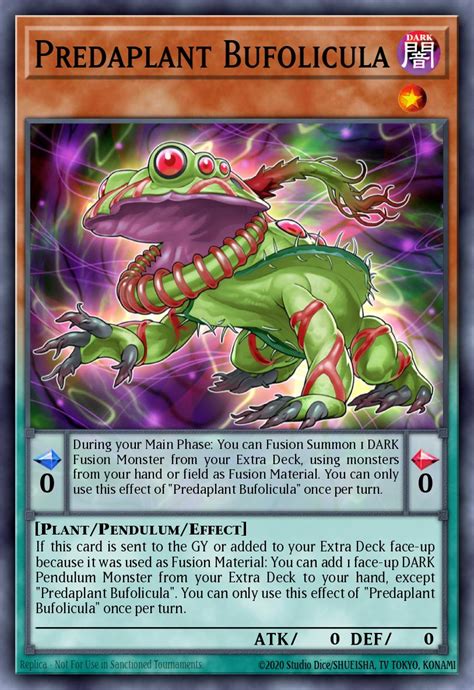 Predaplant Bufolicula Yu Gi Oh Card Database Ygoprodeck