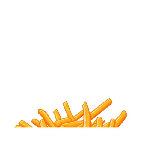 isolated french fries clipart illustration, french fries illustration on transparent background ...