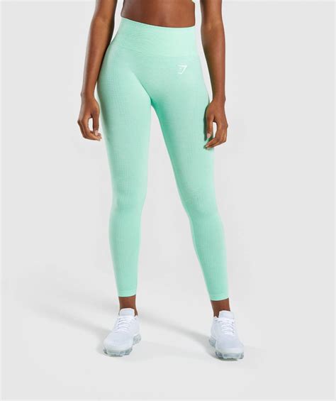 Gymshark Vital Seamless Leggings Green In 2020 Seamless Leggings