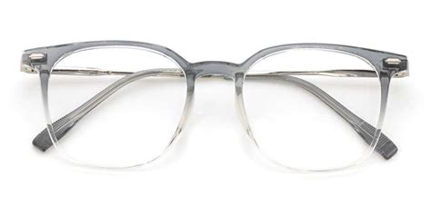 Hilda - Square Grey Glasses for Men & Women - Lensmart