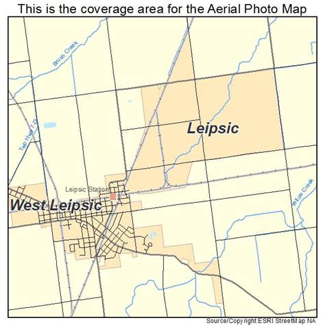 Aerial Photography Map of Leipsic, OH Ohio