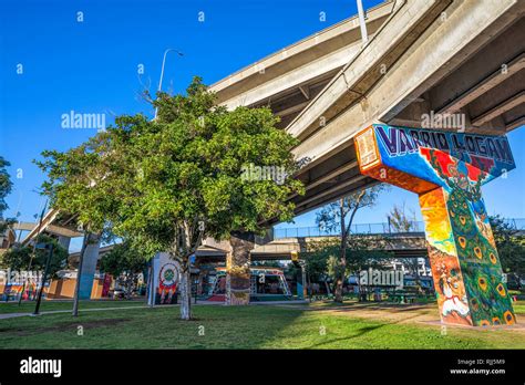 Historical Chicano Park. Barrio Logan, San Diego, California, USA Stock ...