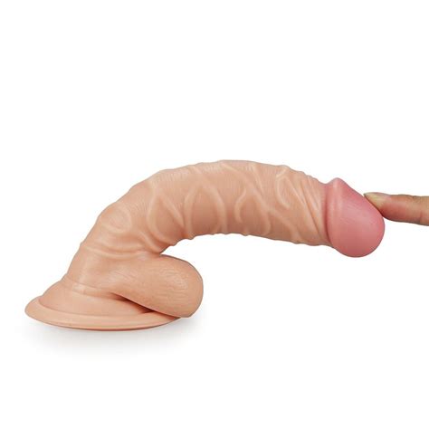 Elastyczne dildo z przyssawką Real Extreme Lovetoy 19cm