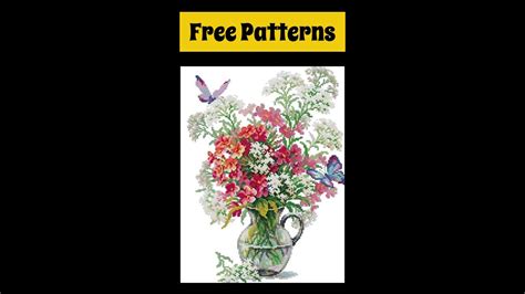 Birds Butterfly And Flowers Large Cross Stitch Patterns Free Pdf