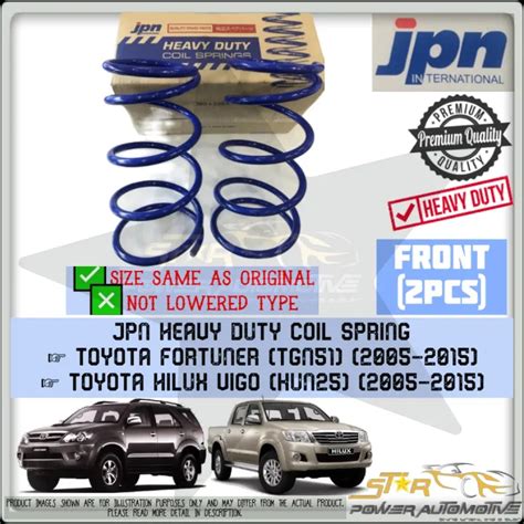 Jpn International Toyota Fortuner Tgn Hilux Vigo Kun Heavy Duty