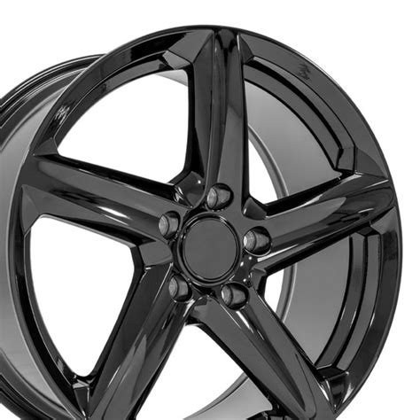 18-inch Black Rims fit Chevrolet C7 Corvette - CV02 18x8.5 Replica Wheels