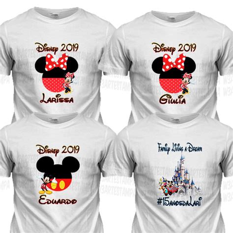 Camisetas Viagem Disney Mickey Minnie Camisa Elo