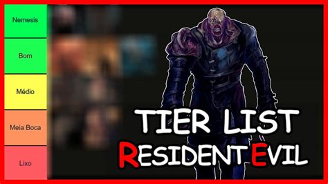 Tier List Dos Chefes De Resident Evil Remake Youtube