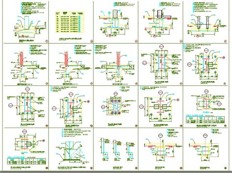 Detalles De Conexion Entre Vigas Y Columnas En Estructura De Acero 149