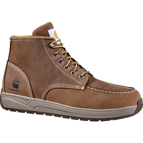 Carhartt Men's 4 in Moc Toe Lightweight Wedge Lace Up Work Boots | Academy