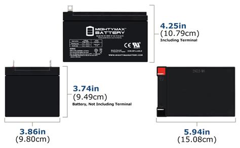 Mighty Max Battery Ml15 12nb 12v 15ah Replacement Battery Compatible With Champion