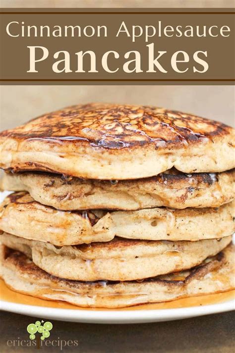 Cinnamon Applesauce Pancakes Recipe Applesauce Pancakes Applesauce Recipes